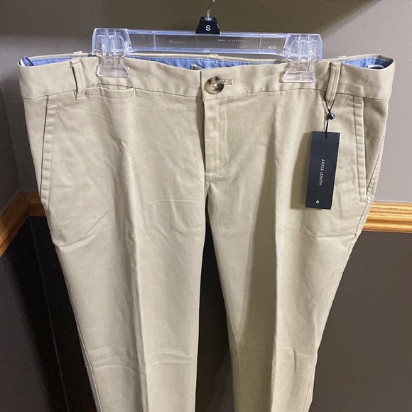 Banana Republic tan/earthenware city chino pants ankle length size 6 NWT - Picture 2 of 8